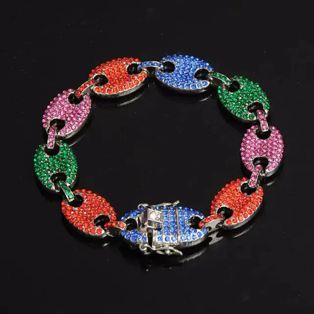 Multicolor Iced Out Bracelets