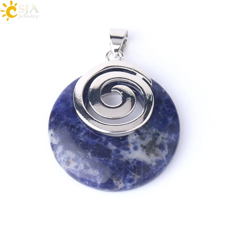 Natural Stone Pendants for Necklaces