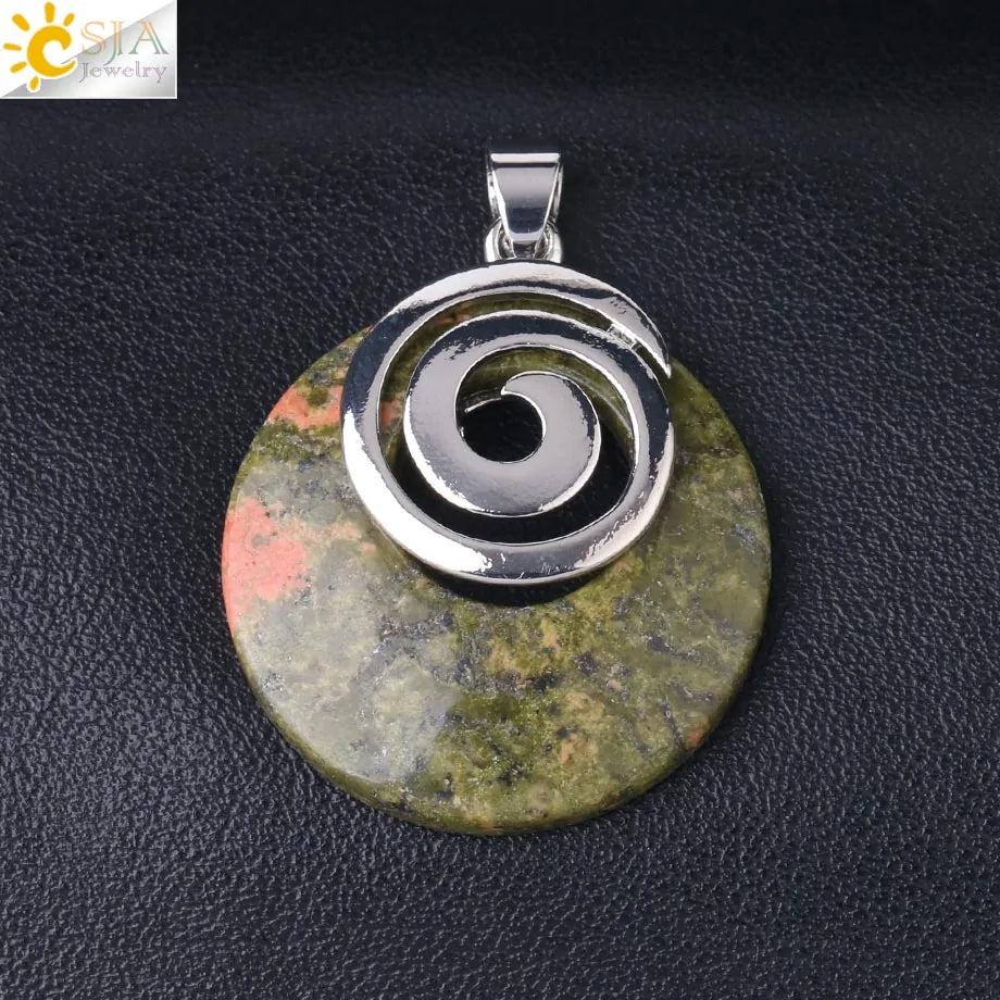 Natural Stone Pendants for Necklaces