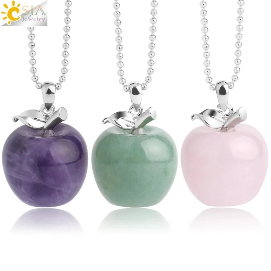 Crystal Apple Pendants