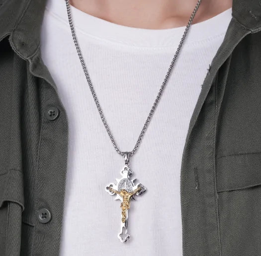 St. Benedict Crucifix Cross Pendants Necklace