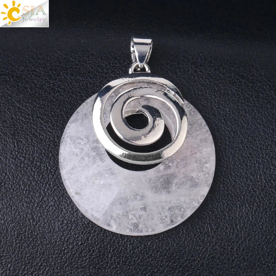 Natural Stone Pendants for Necklaces