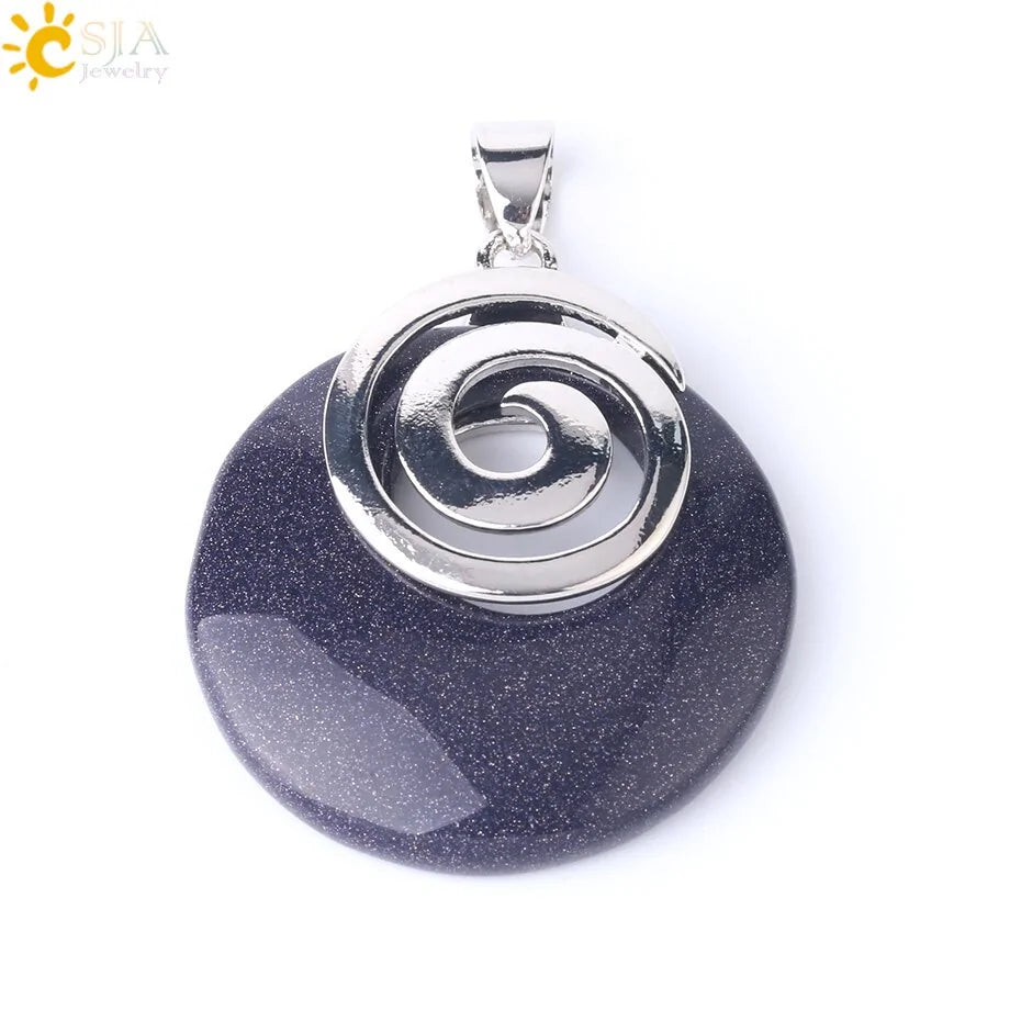 Natural Stone Pendants for Necklaces