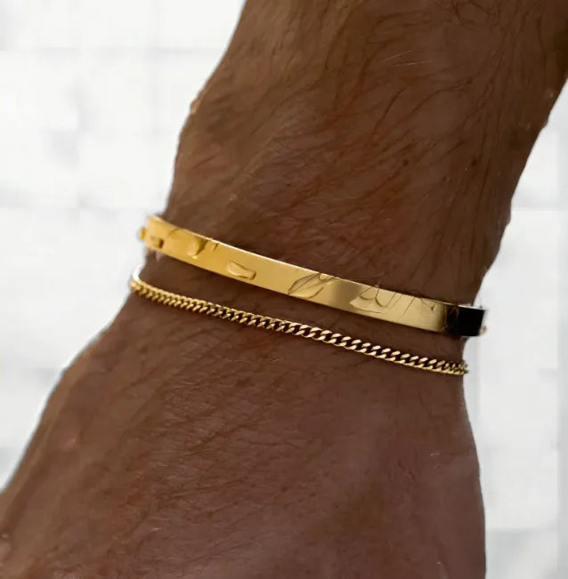 Cuban Link Cuff Bracelet