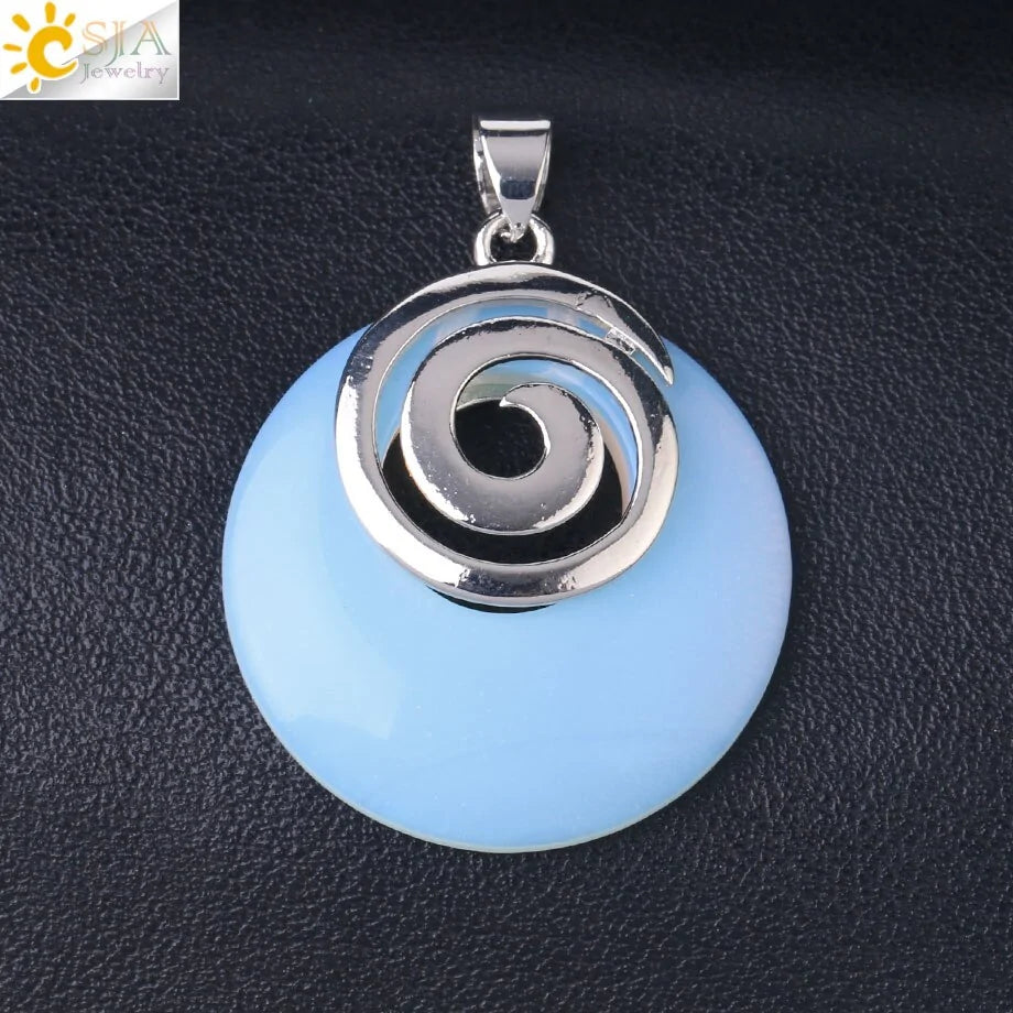 Natural Stone Pendants for Necklaces