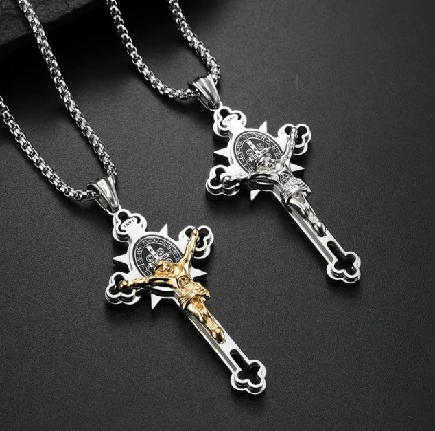 St. Benedict Crucifix Cross Pendants Necklace