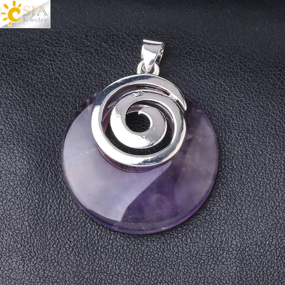 Natural Stone Pendants for Necklaces