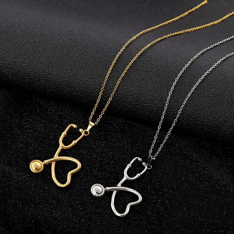 Fashion Stethoscope Pendants Necklaces