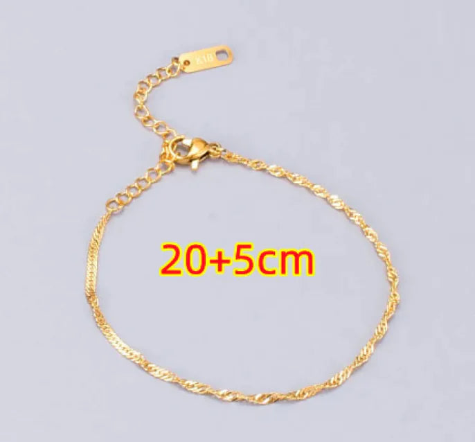 Gold Twist Titanium Bracelet