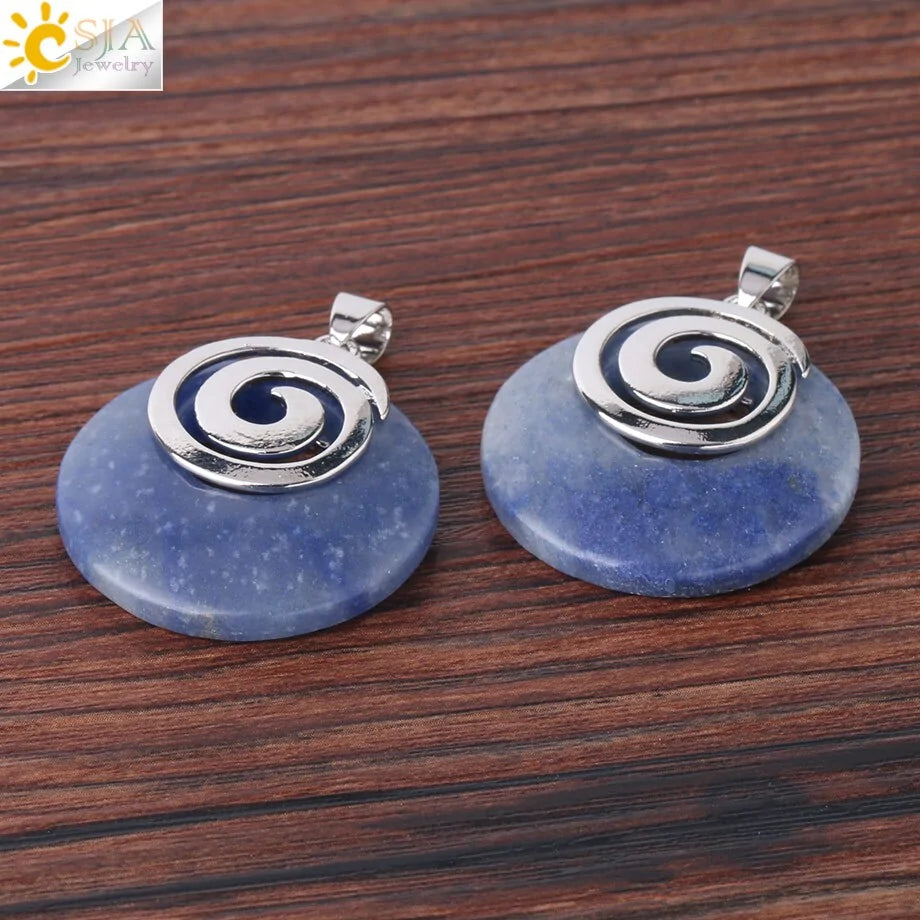 Natural Stone Pendants for Necklaces