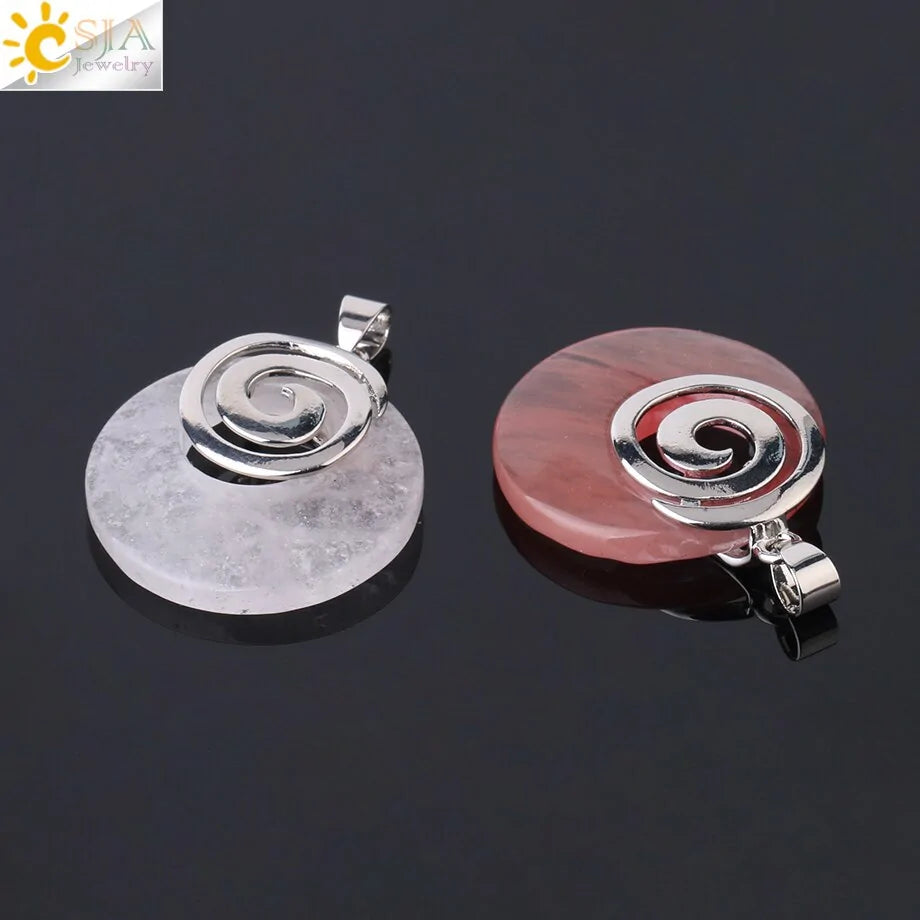 Natural Stone Pendants for Necklaces