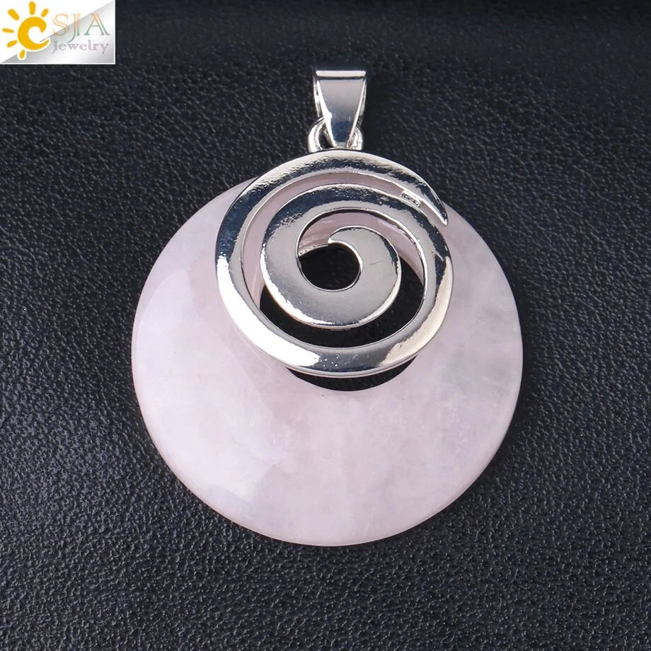 Natural Stone Pendants for Necklaces